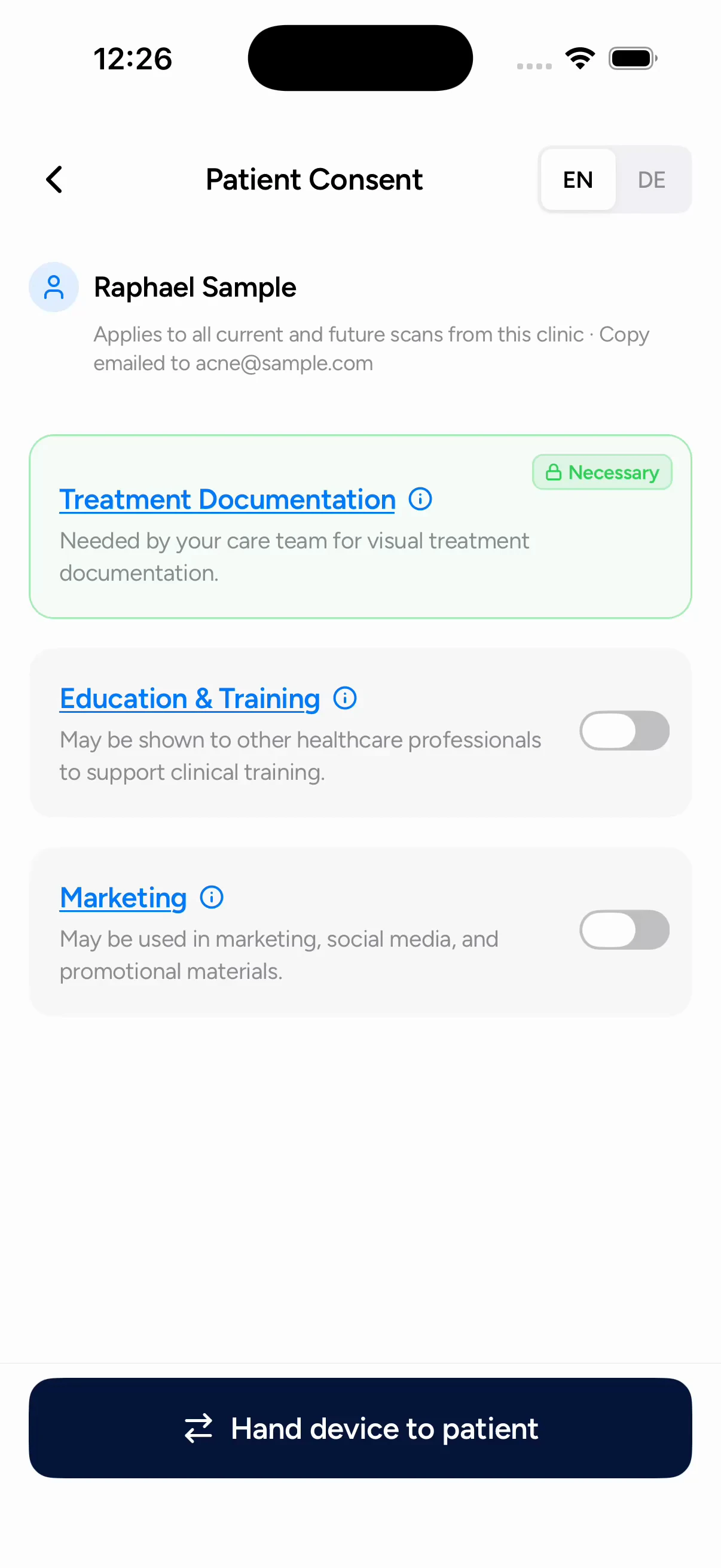 Consent management