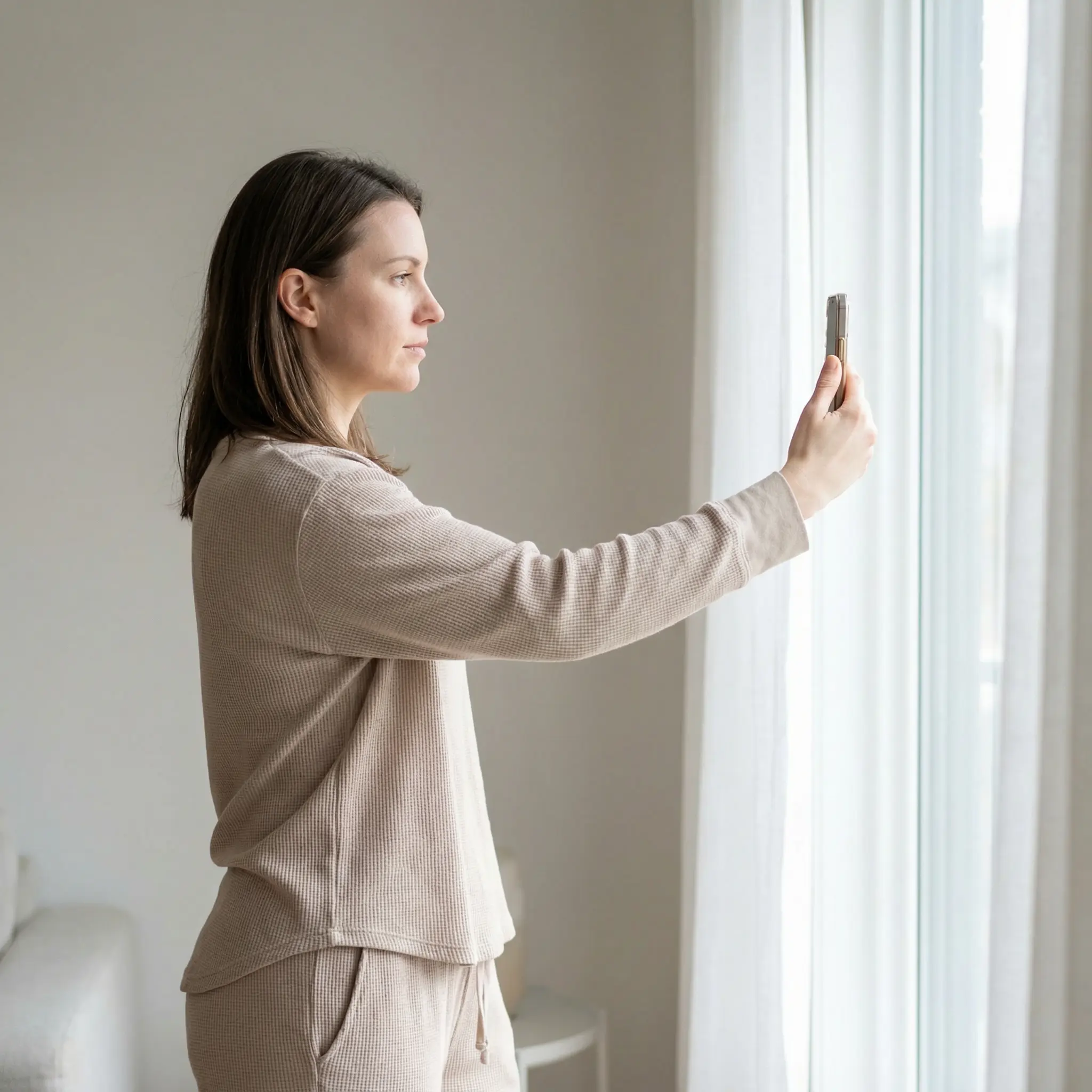 Patient capturing photos in app